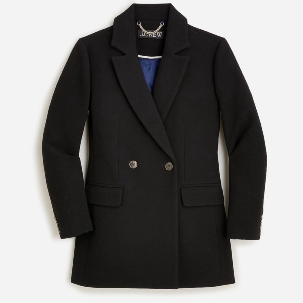 Evening blazer-jacket in Italian double-cloth wool blend